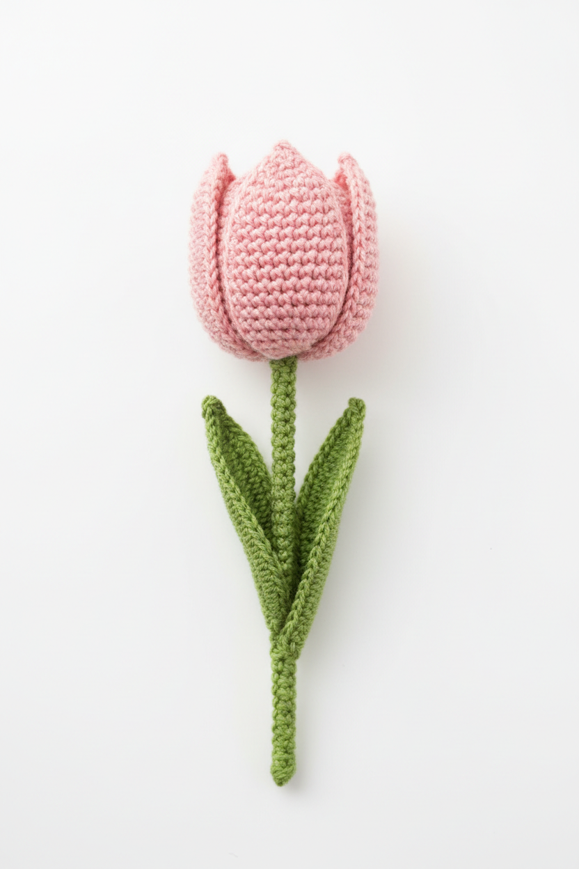 Handmade Crochet Tulip