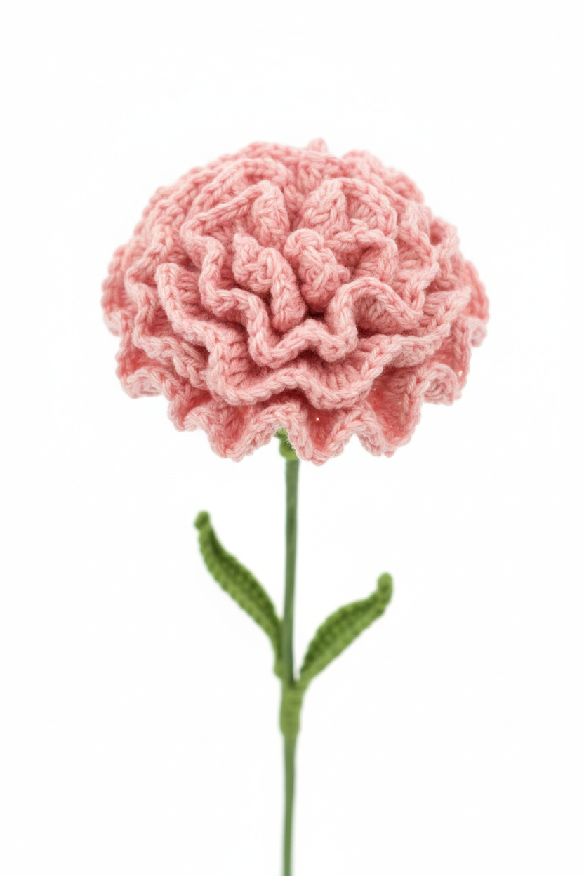 Handmade Crochet Carnation